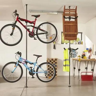 Fietsenrek van vloer tot plafond p2r