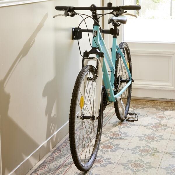 Mottez - Support Vélo Ou Trottinette Mural - Crochet Vélo - Noir - 1 Place - Decathlon