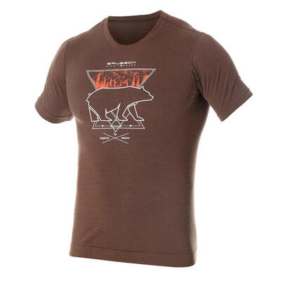 Langarmshirt Brubeck Outdoor Wool Pro SS12650A-BROWN BEAR