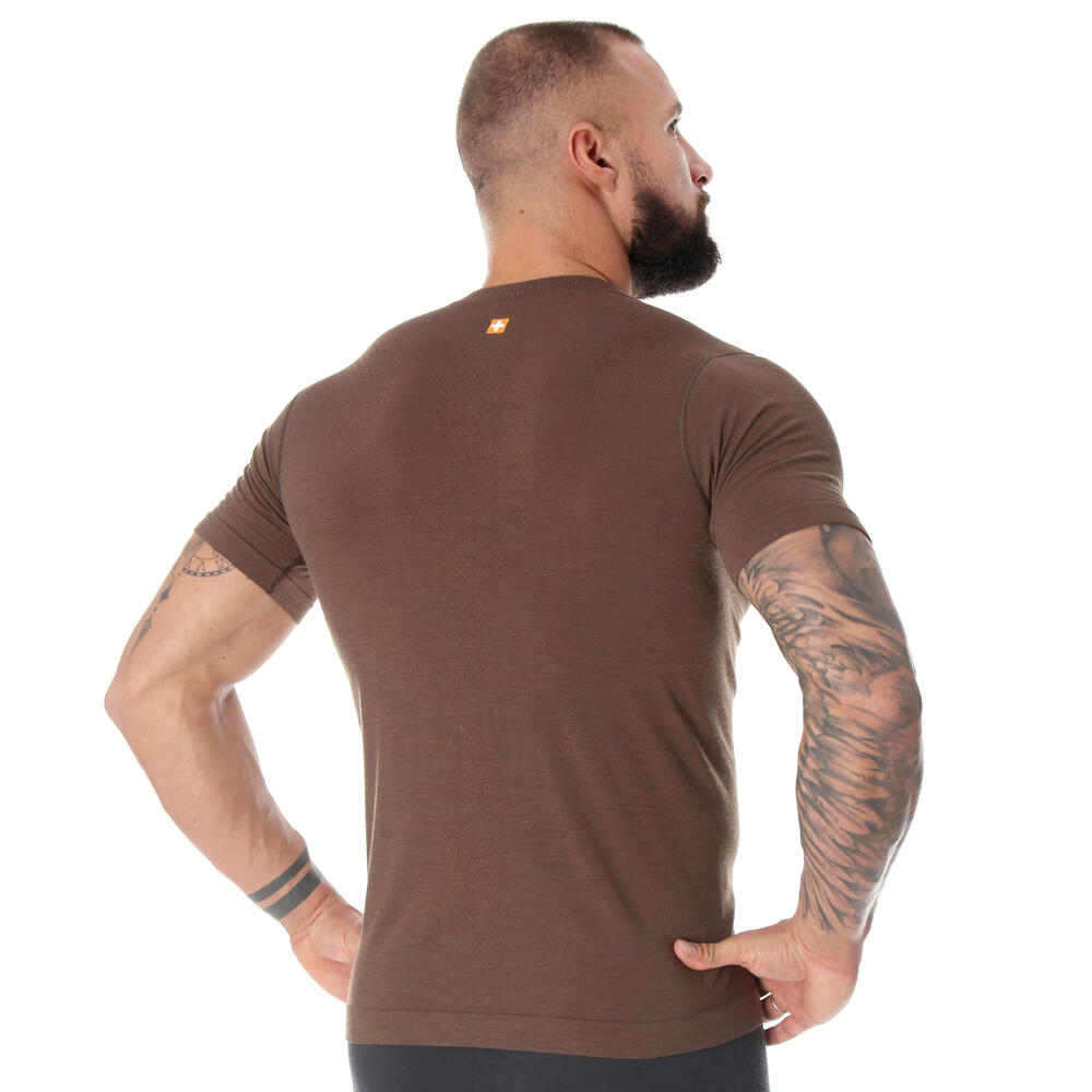 Koszulka turystyczna OUTDOOR WOOL PRO z wełną merino Męska 3/4