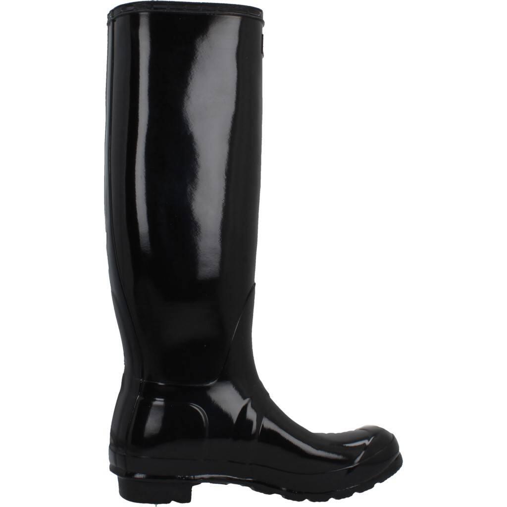 Botas Mujer Hunter Botas Mujer Hunter Original Tall Gloss Black Negro Negro 4/6
