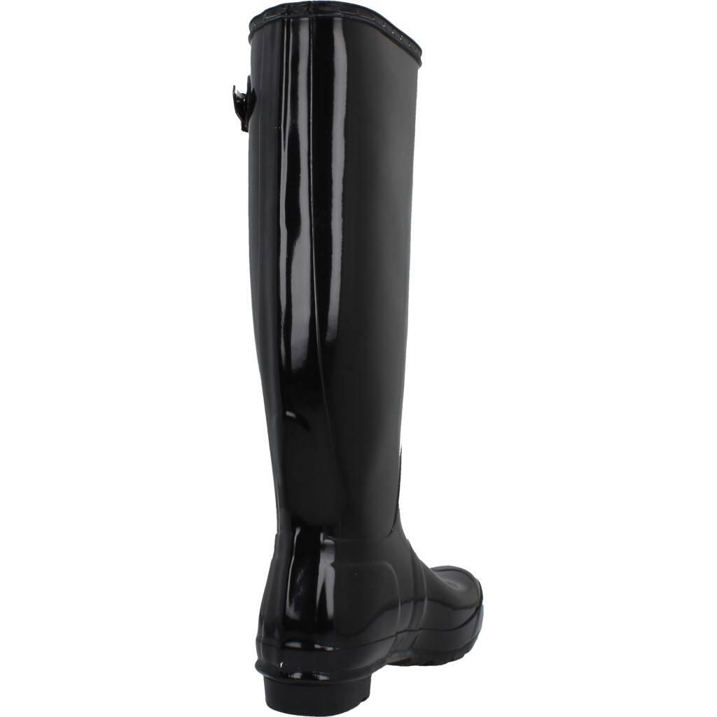 Botas Mujer Hunter Botas Mujer Hunter Original Tall Gloss Black Negro Negro 3/6