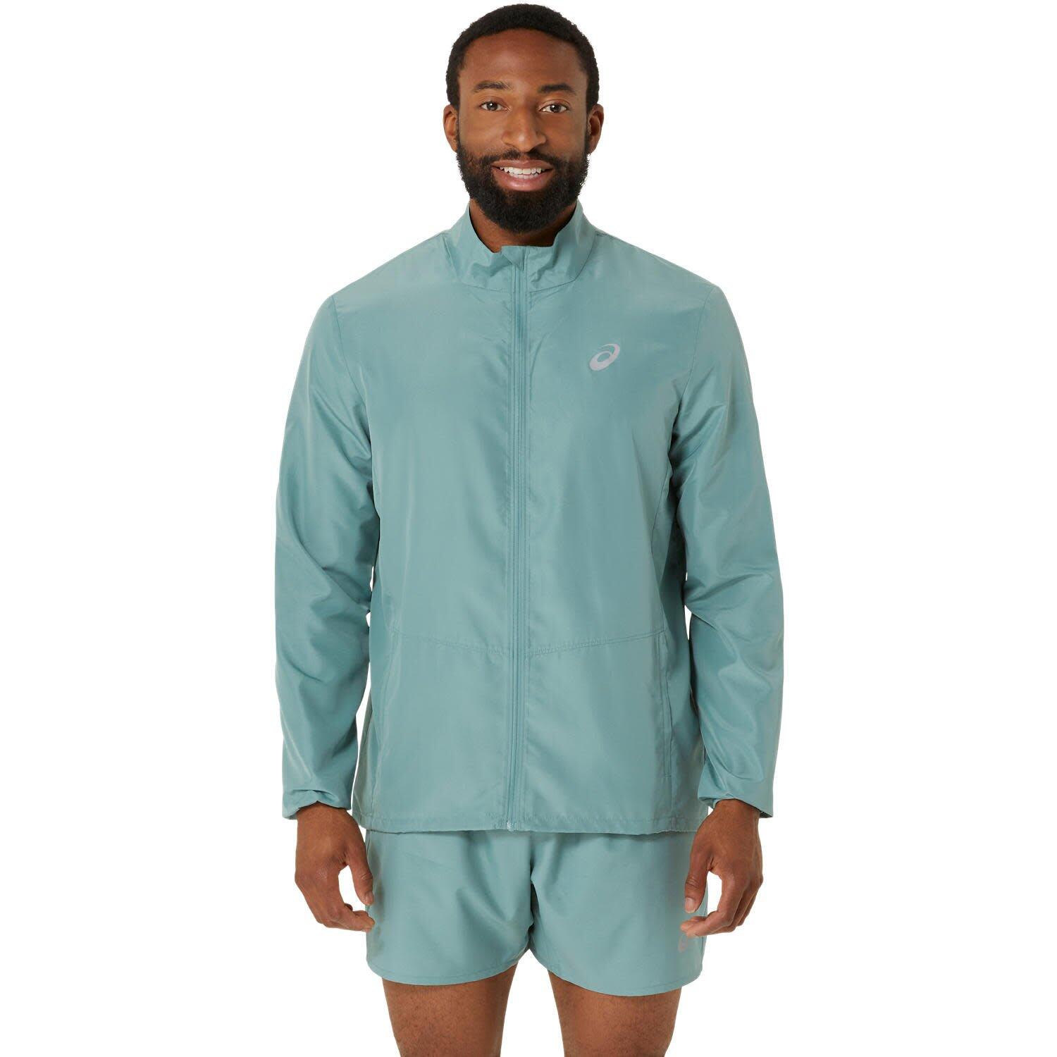 Asics - Vestes De Running Homme - Asics Core Jacket - Celadon - Veste - Bleu|vert - 48 Xl - Decathlon