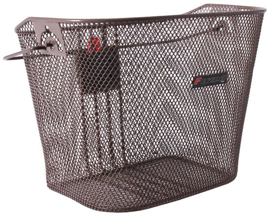 Kosz rowerowy przód siatka klik na wysięgniku HT-102