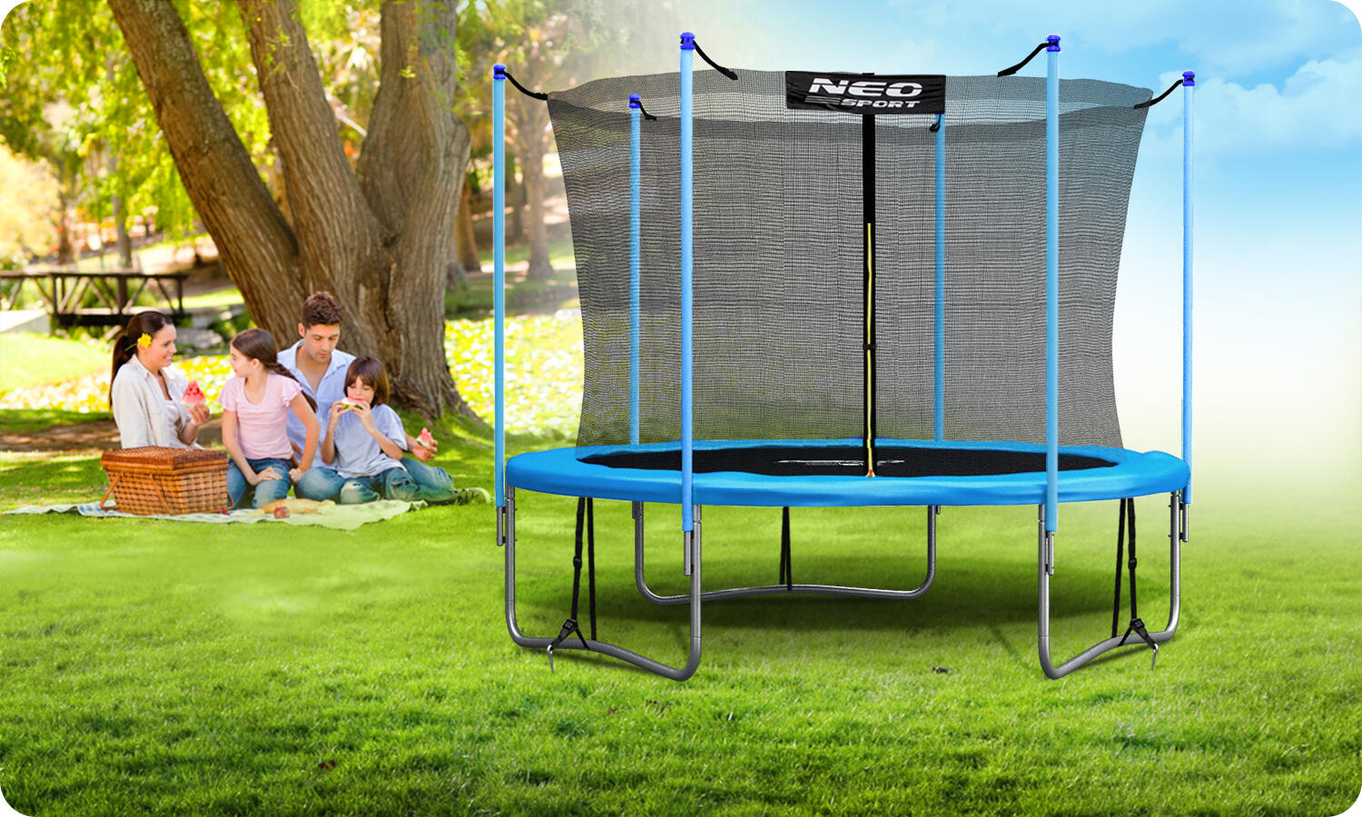 Kotwy mocujące do trampoliny 3 szt. Neo-Sport 5/5