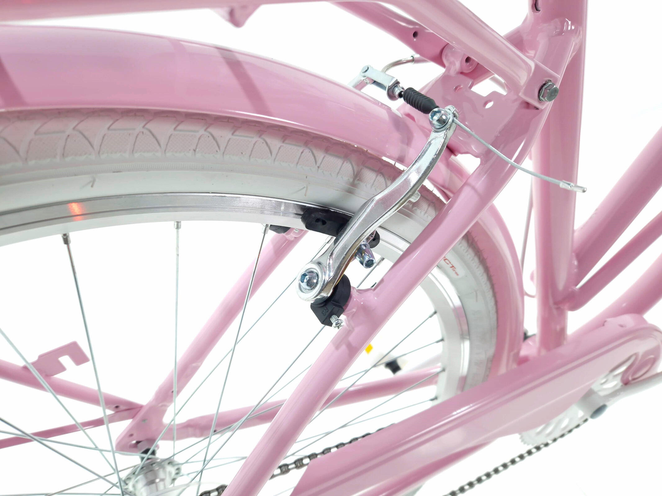 Vélo femme Cruiser Davi Bianca, Aluminium, 7 vitesses, 28″, 160-185 cm, Rose 4/7