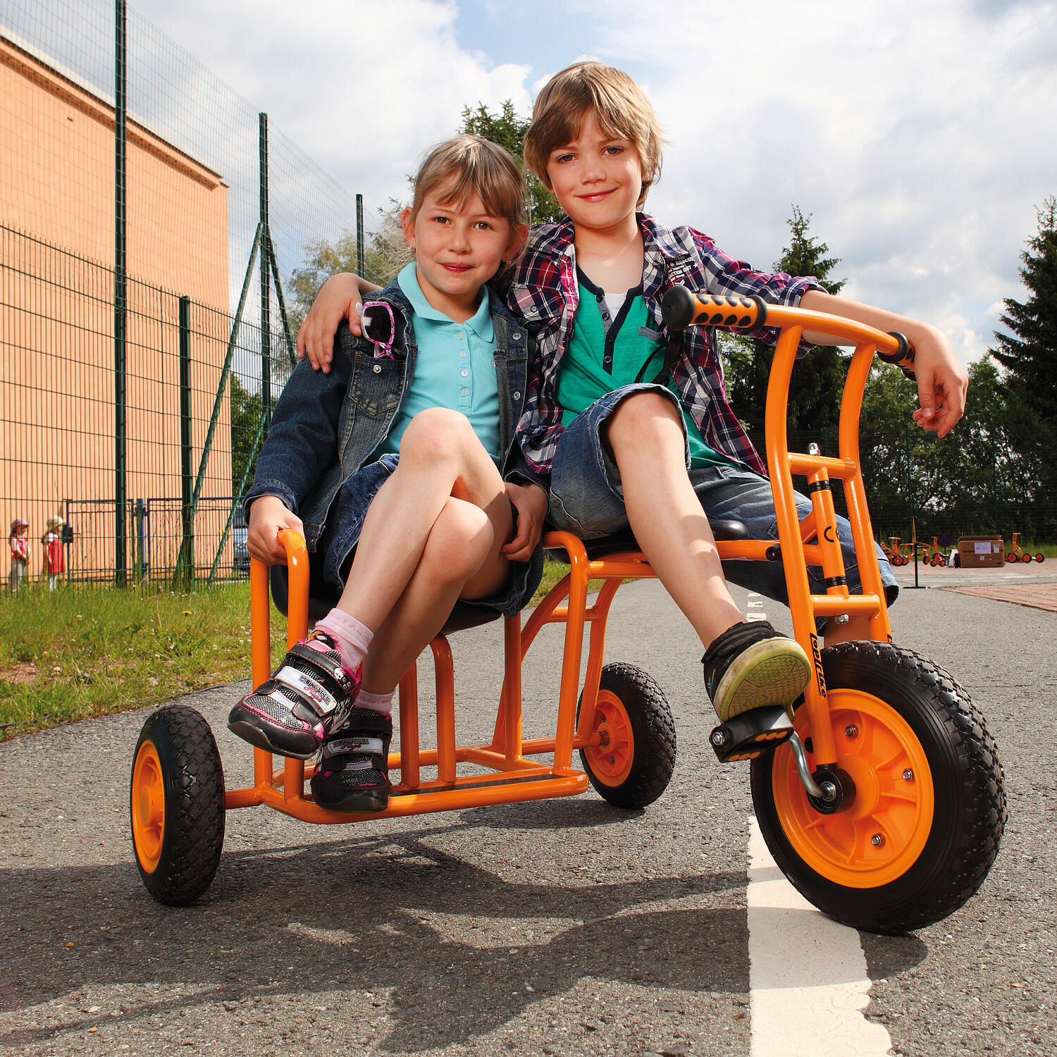 TopTrike Dreirad Streitwagen Scooter Unisex Orange 2/6