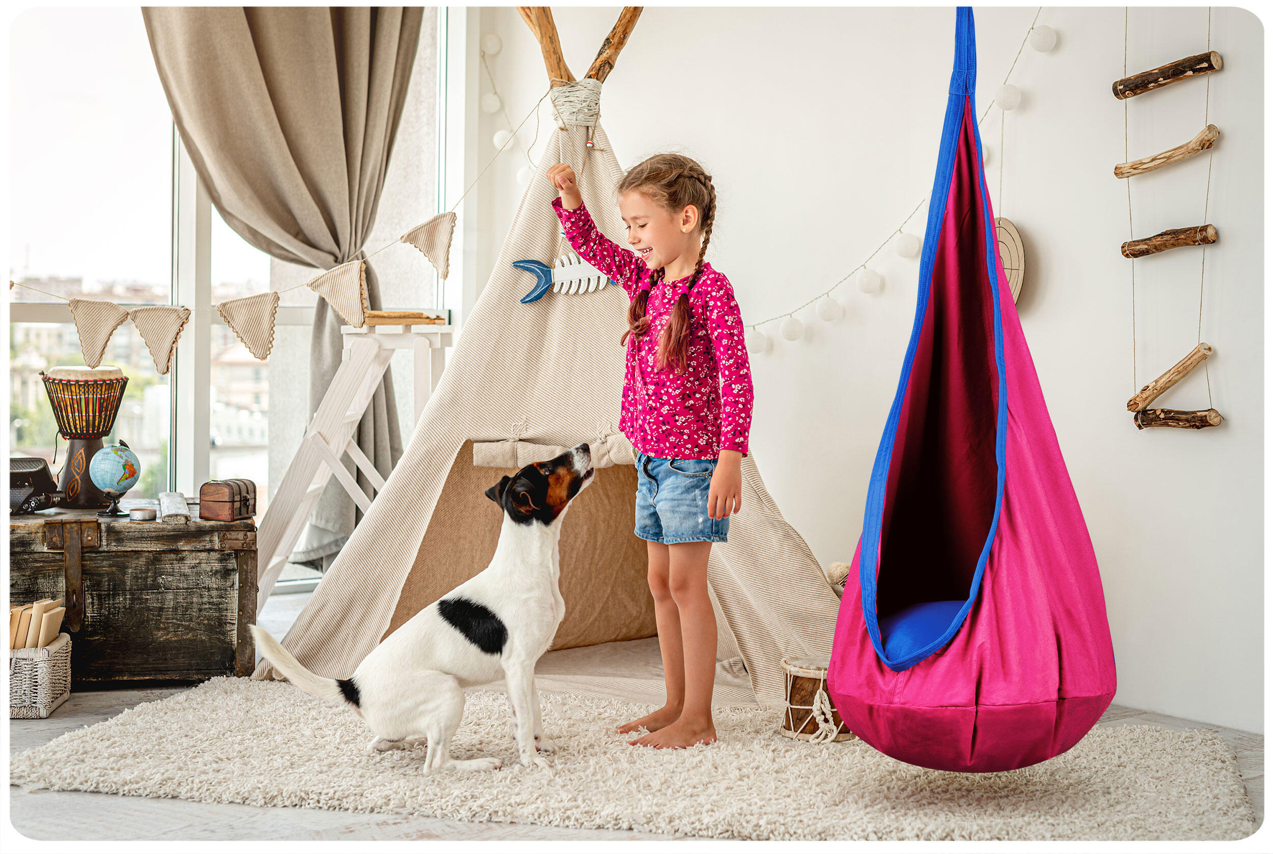 Balançoire cocoon Neo-Sport - rose 4/5