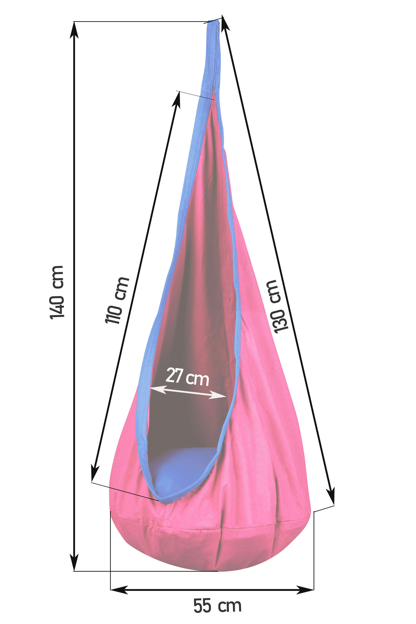 Balançoire cocoon Neo-Sport - rose 5/5