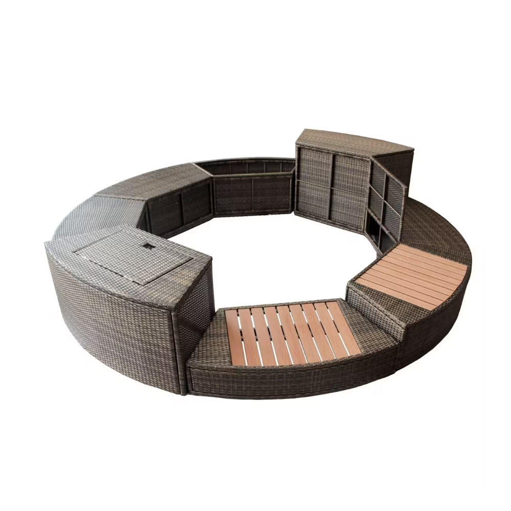 Netspa - Mobilier Pour Spa Semi-rigide Octopus - Ensemble De 8 Modules - Spa - Gris - No Size - Decathlon