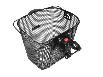Kosz rowerowy przód siatka na klik HT-512