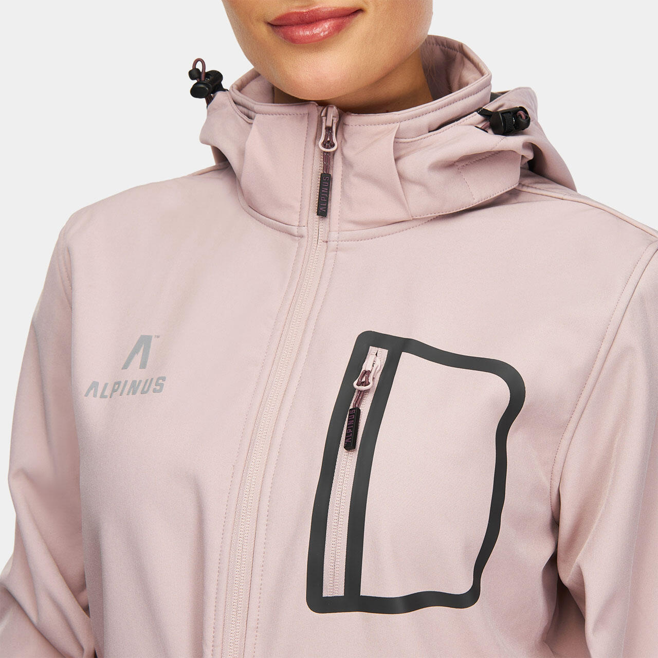 Dames softshell wandeljack Alpinus Bergamo 5/7