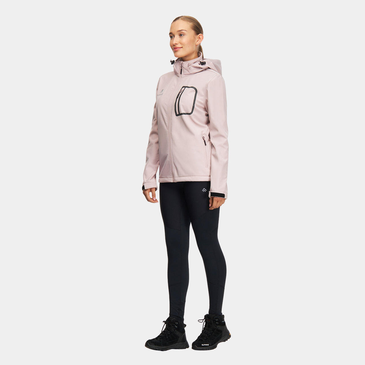 Dames softshell wandeljack Alpinus Bergamo 3/7