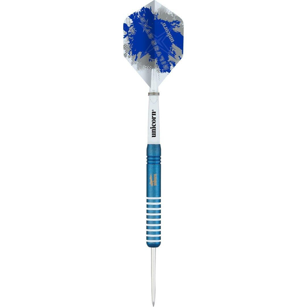 Gary Anderson Silver Star Tungsten Darts Set (Pack of 3) (Blue/White) 2/2