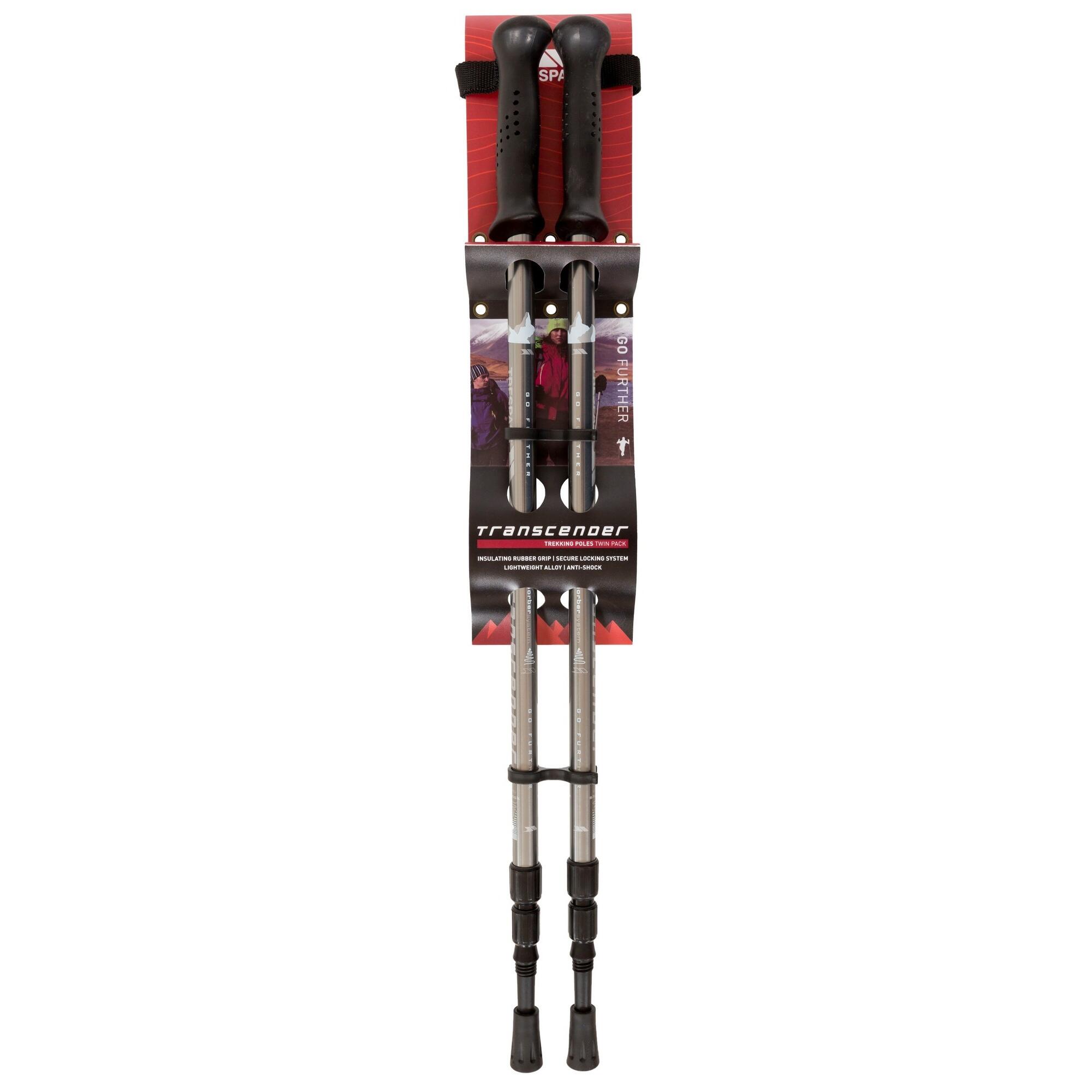Transduo 2 Piece Walking Pole Set (Graphite) 2/5