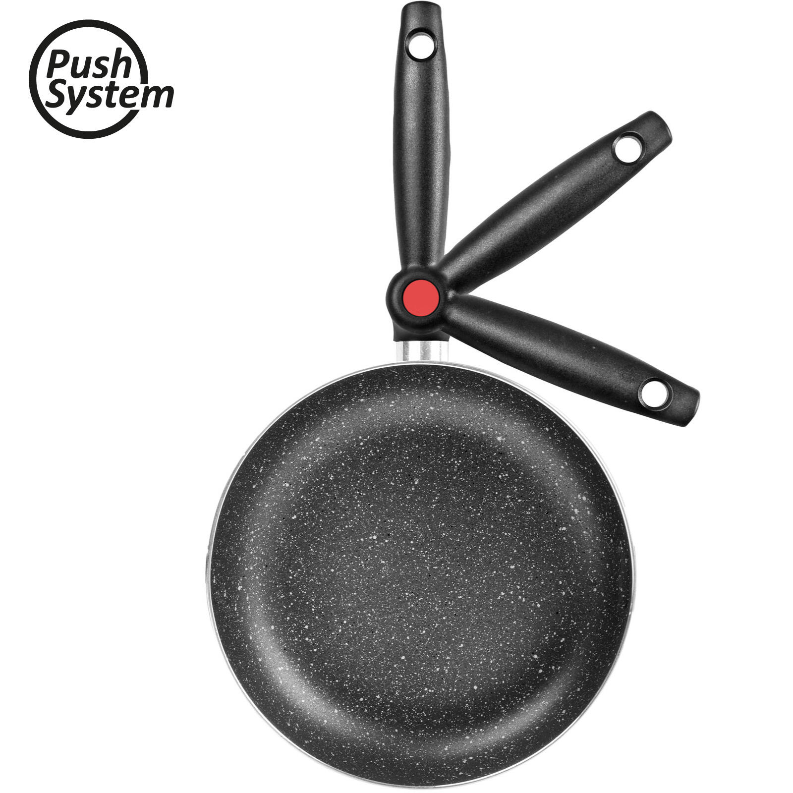 Poêle de camping Pirate Wok Ø28 cm à frire antiadhésive Revêtue Alu 3/4