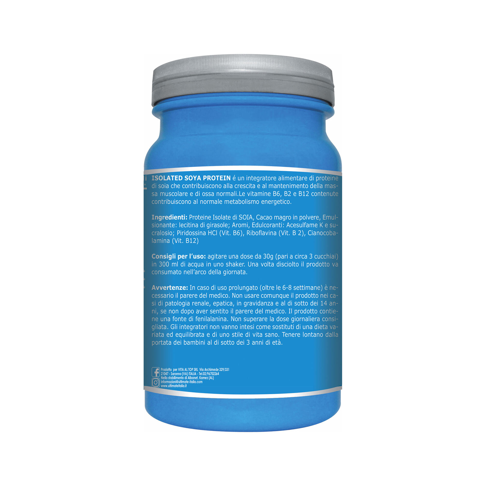 Integratore alimentare - ISOLATED SOYA PROTEIN CACAO - 750g 2/5