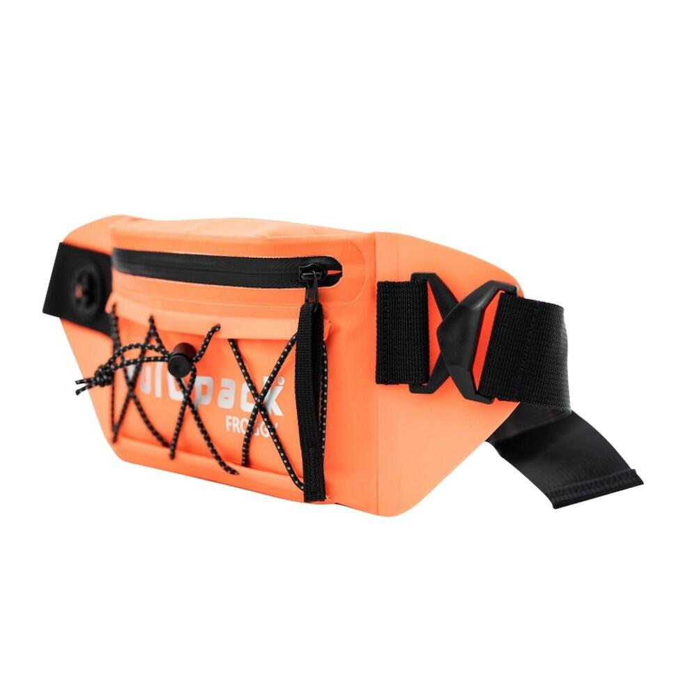 Водонепроницаемая поясная сумка Zulupack Froggy IP67, 0,5 l, Оранжевый / 0,5 l, Тёмно-серый бежевый — фото 2
