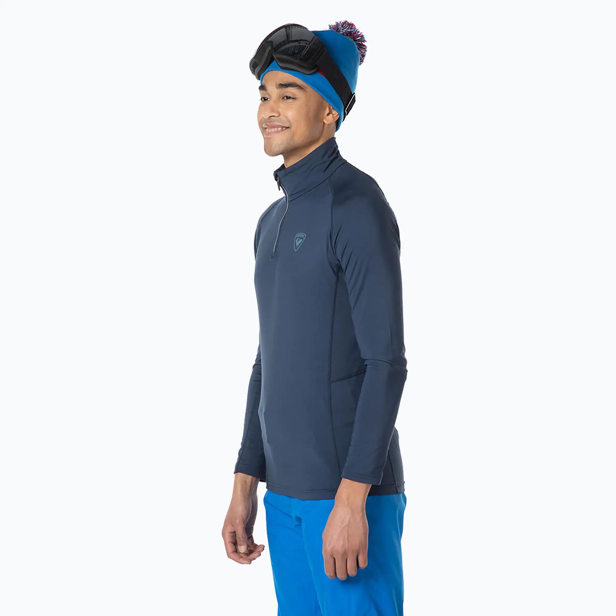 Koszulka termoaktywna Rossignol Classique 1/2 Zip granatowa 3/5
