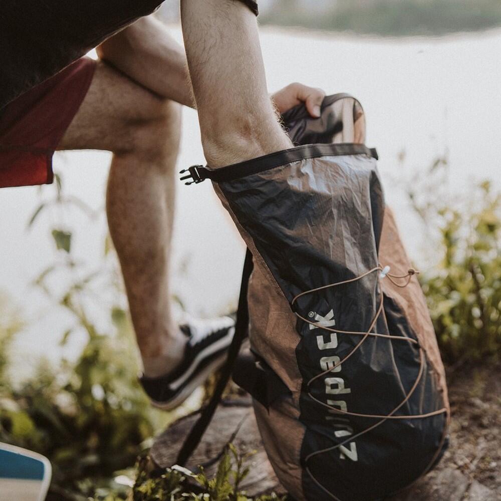 Сумка-рюкзак Zulupack Packable Backpack 12 л, 12 l, Коричневый / 12 l, Голубой — фото 2