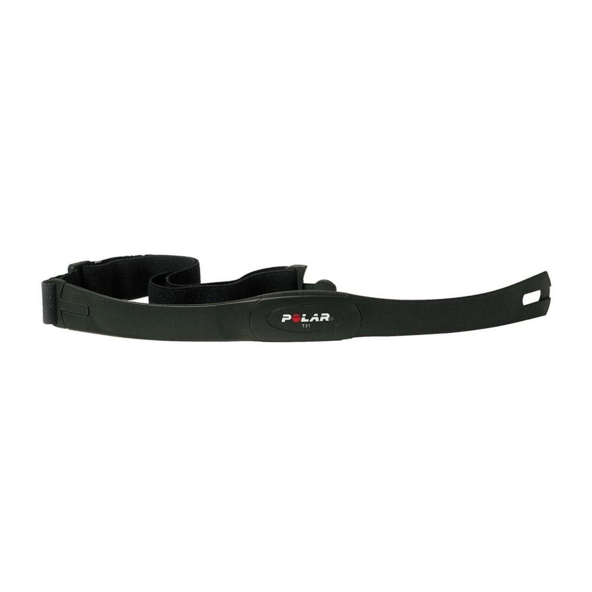 Polar - Sangle Pectorale Polaire Codée T31 - Ceinture Cardiofréquencemètre - Noir - Taille Unique - Decathlon