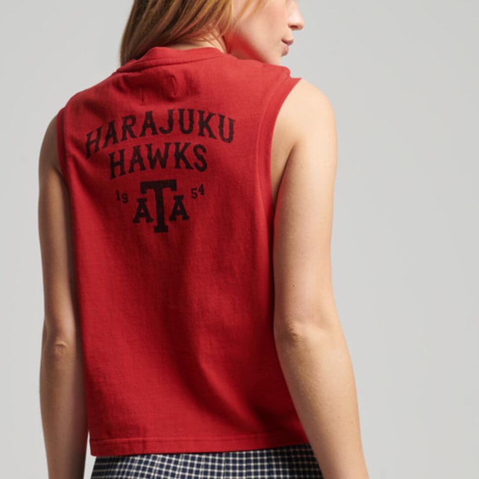 Koszulka turystyczna damska Superdry Vintage Collegiate Tank
