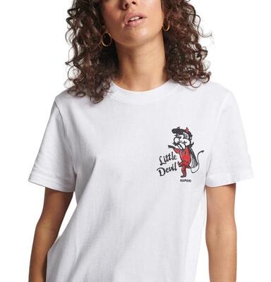 Superdry Damen Wander-T-Shirt Vintage Crossing Lines
