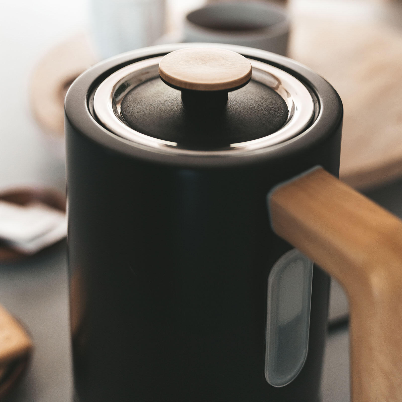 Dubbelwandige waterkoker met temperatuurregeling - Pure Kettle Creme