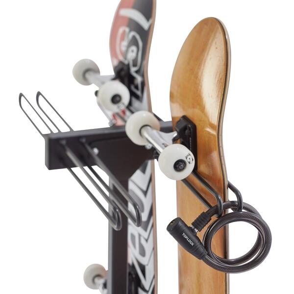 Range 4 Skateboards sur Pied avec Antivol 3/5