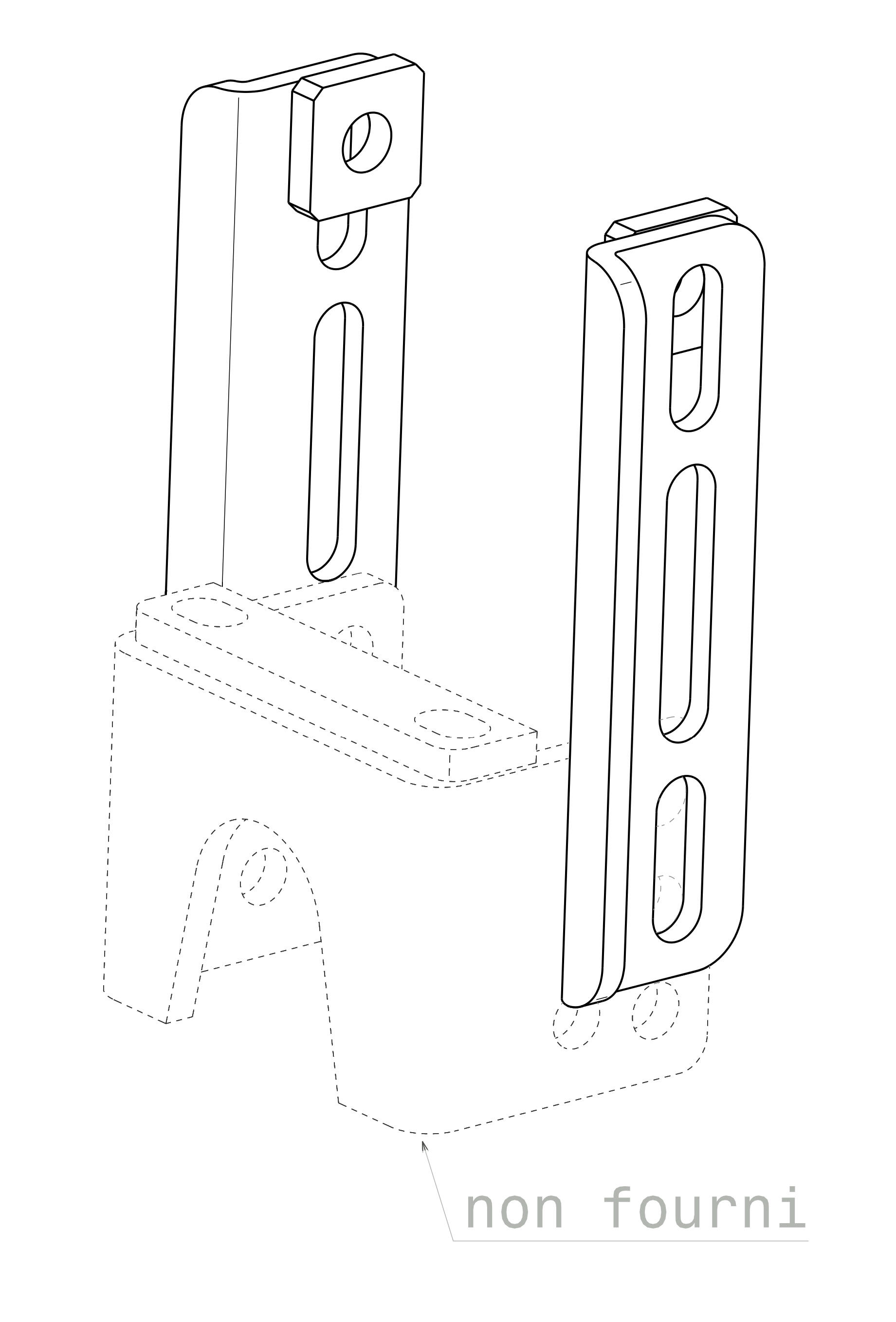Kit pour boule d'attelage très haute 2/2