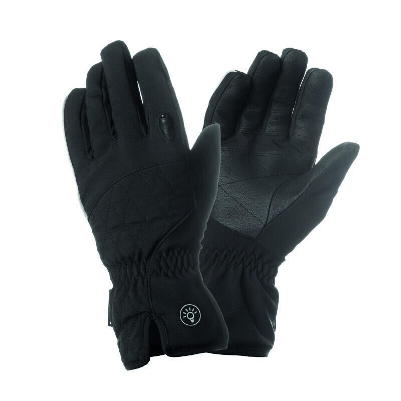 Gants vélo City long avec éclairage led usb intégré femme Tucano Urbano Lux