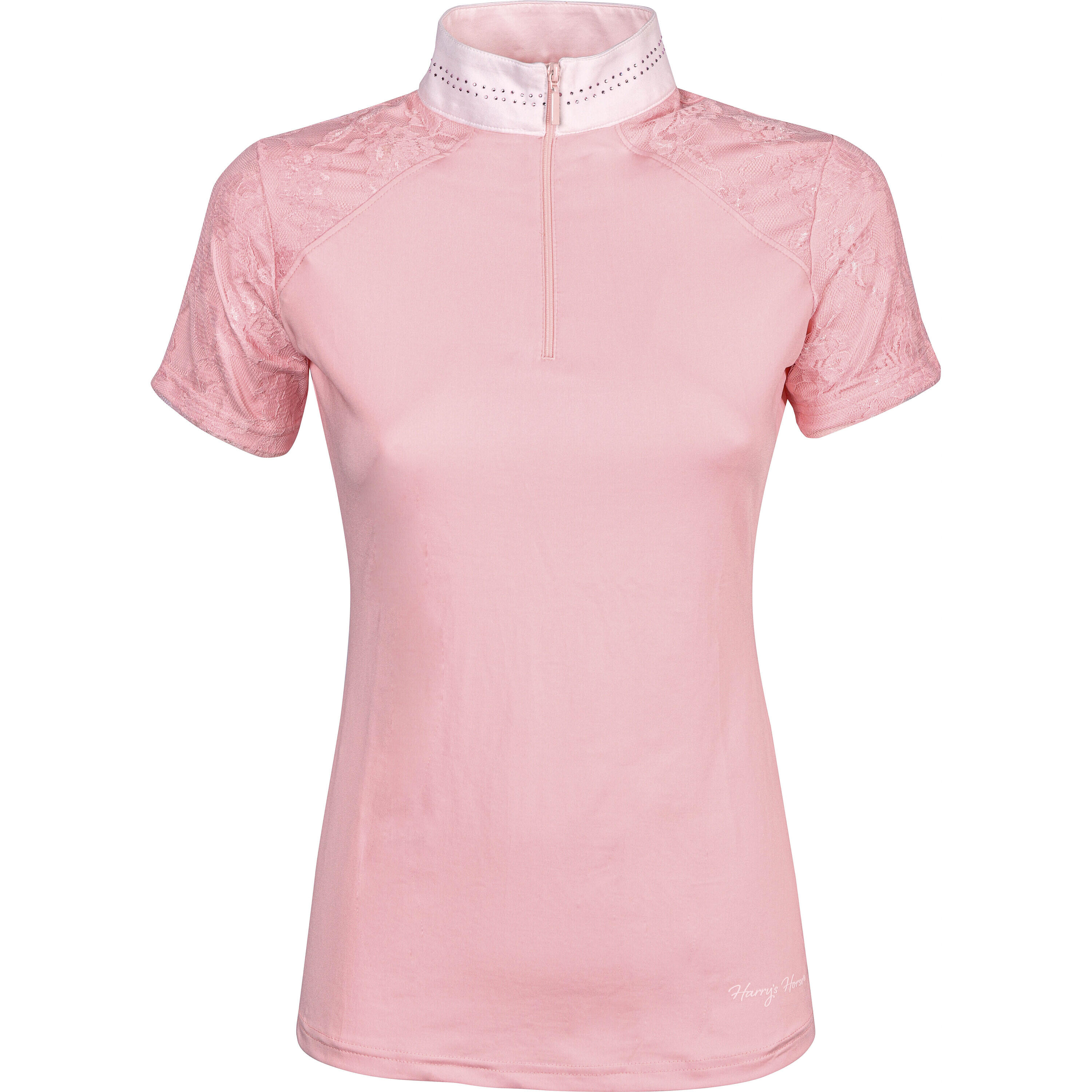 Harrys Horse - Chemise Compétition D'Équitation Femme Harry's Horse Venice - Maillot Manches Courtes - Rose - 36 Xs - Decathlon