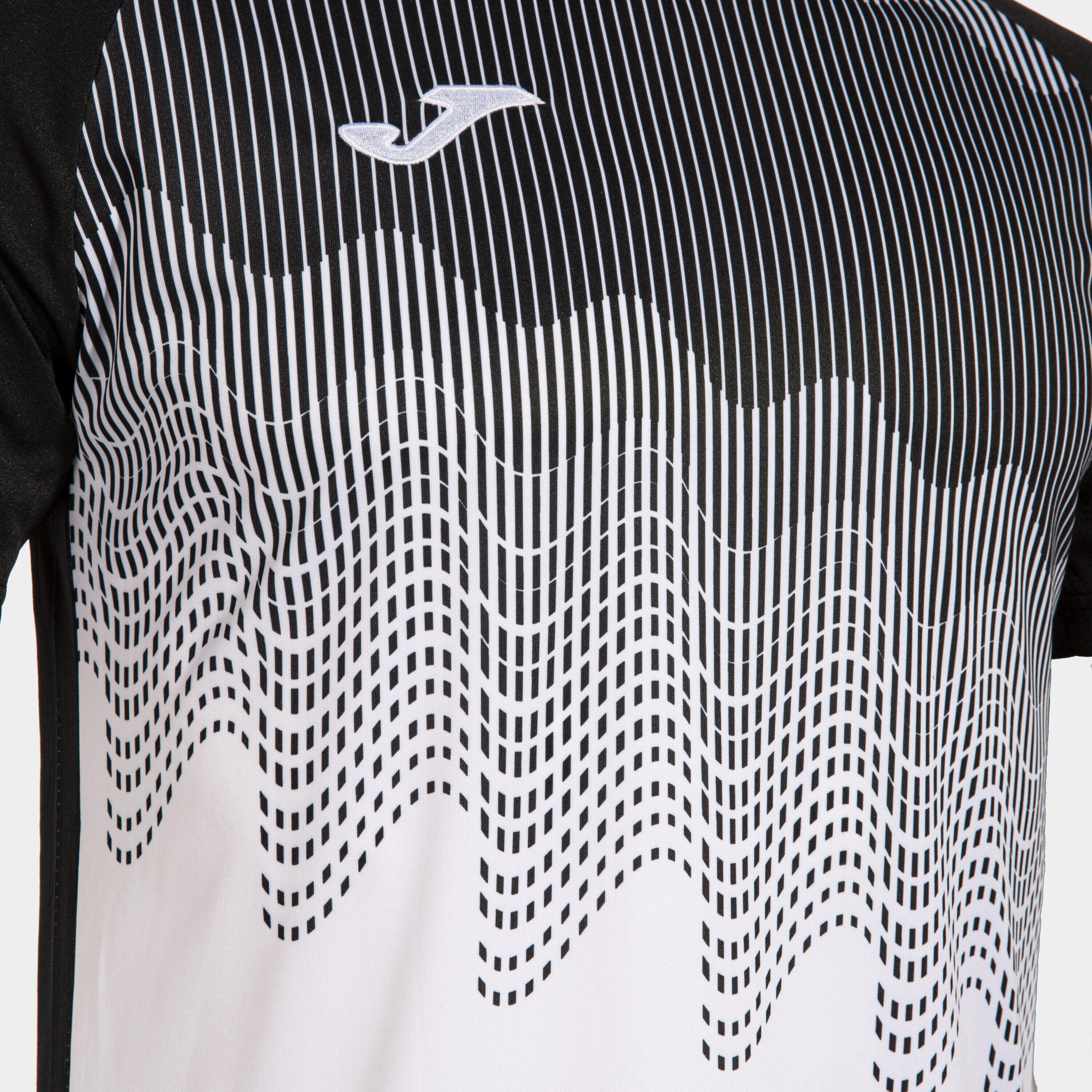 Camiseta Manga Corta Fútbol Hombre Joma Tiger VI Blanco 3/5
