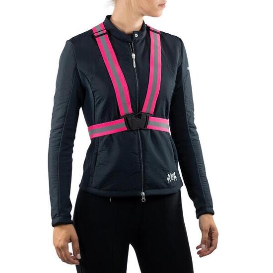 Gilet équitation ajustable à bandes réfléchissantes Horze Adjustable