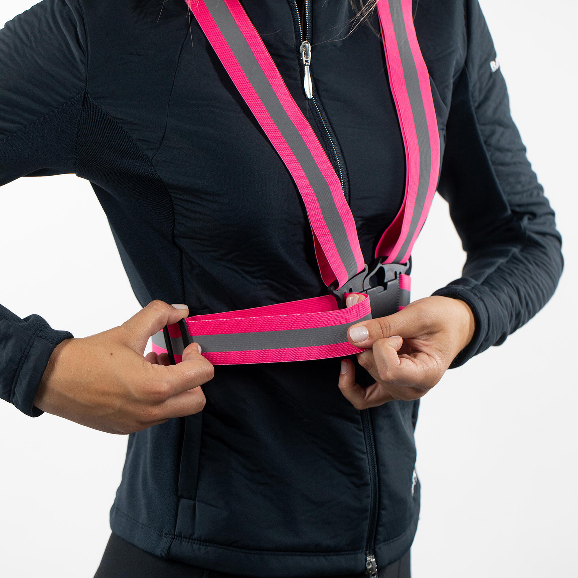 Verstelbaar rijgilet met reflecterende strepen Horze Adjustable 2/3