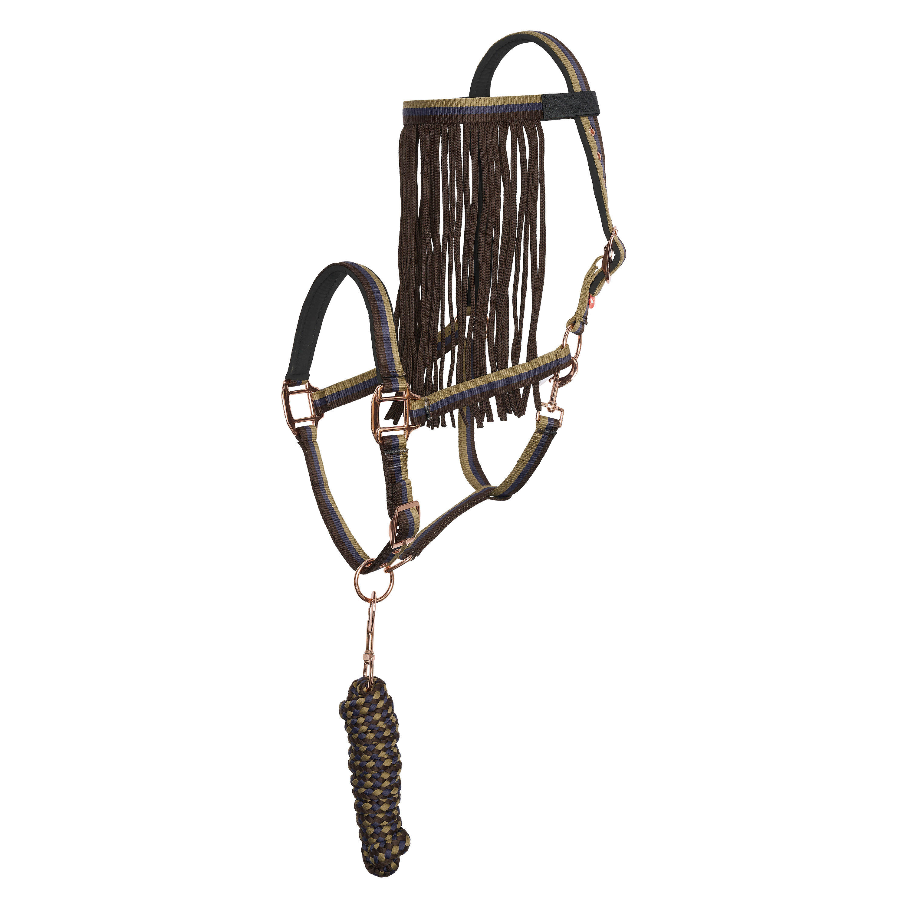 IMPERIAL RIDING Nylon halster en touwset voor paard met vliegenriem Imperial Riding 1