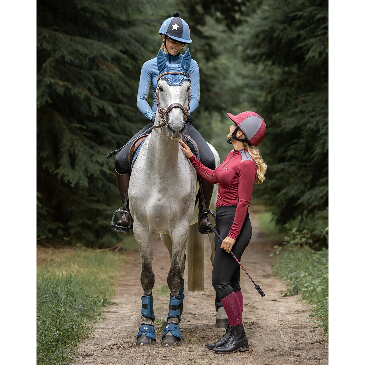 Voorste cross-country laarzen voor paarden QHP Technical 2/2