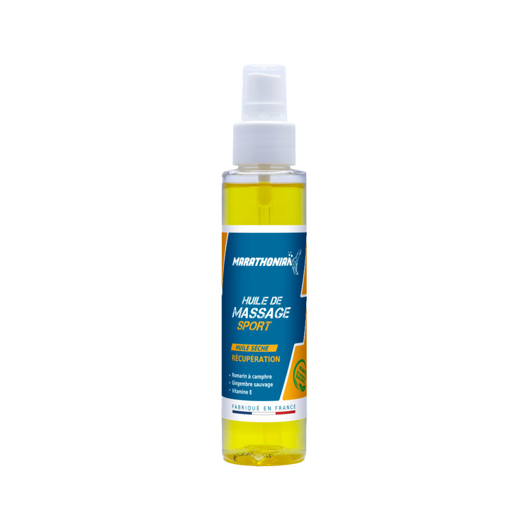 Marathonian - Huile Massage Sportif | Préparation Et Récupération Sportive | Huile Sèche - Huile De Massage - 100 Ml - Decathlon