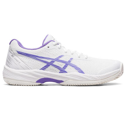 Asics Gel-game 9 Clay/oc 1042a217-101 In Weiss Und Lila Für Damen
