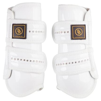 Guêtres pour cheval cuir verni avec strass BR Equitation Pro Max
