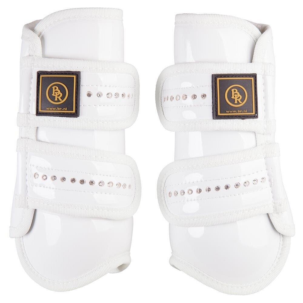 Br - Guêtres Pour Cheval Cuir Verni Avec Strass Br Equitation Pro Max - Guêtres Cheval - Blanc - 38 S - Decathlon