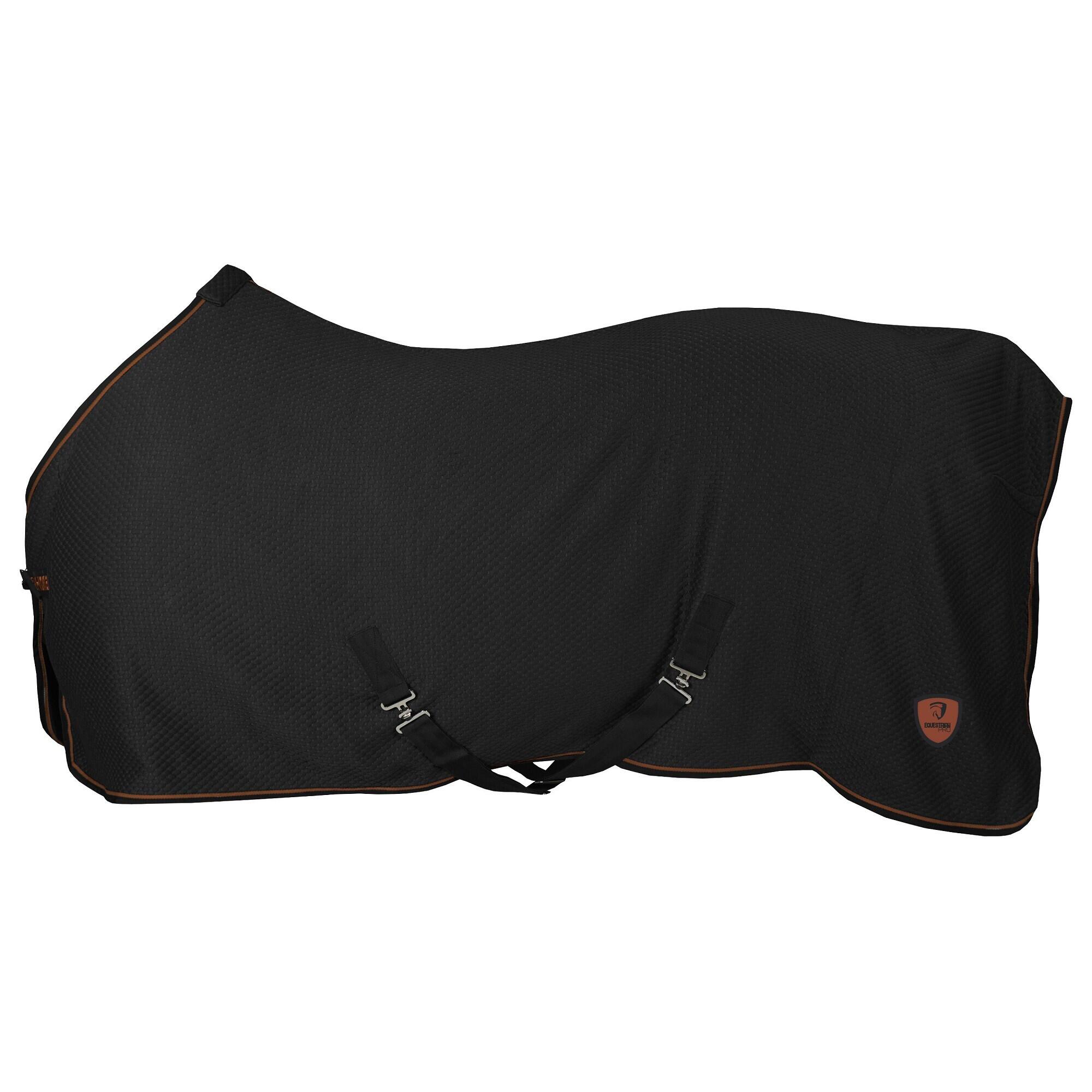 Horka - Couverture Polaire Pour Cheval Horka Chamoise Bamboo - Couverture Cheval - Noir - Decathlon
