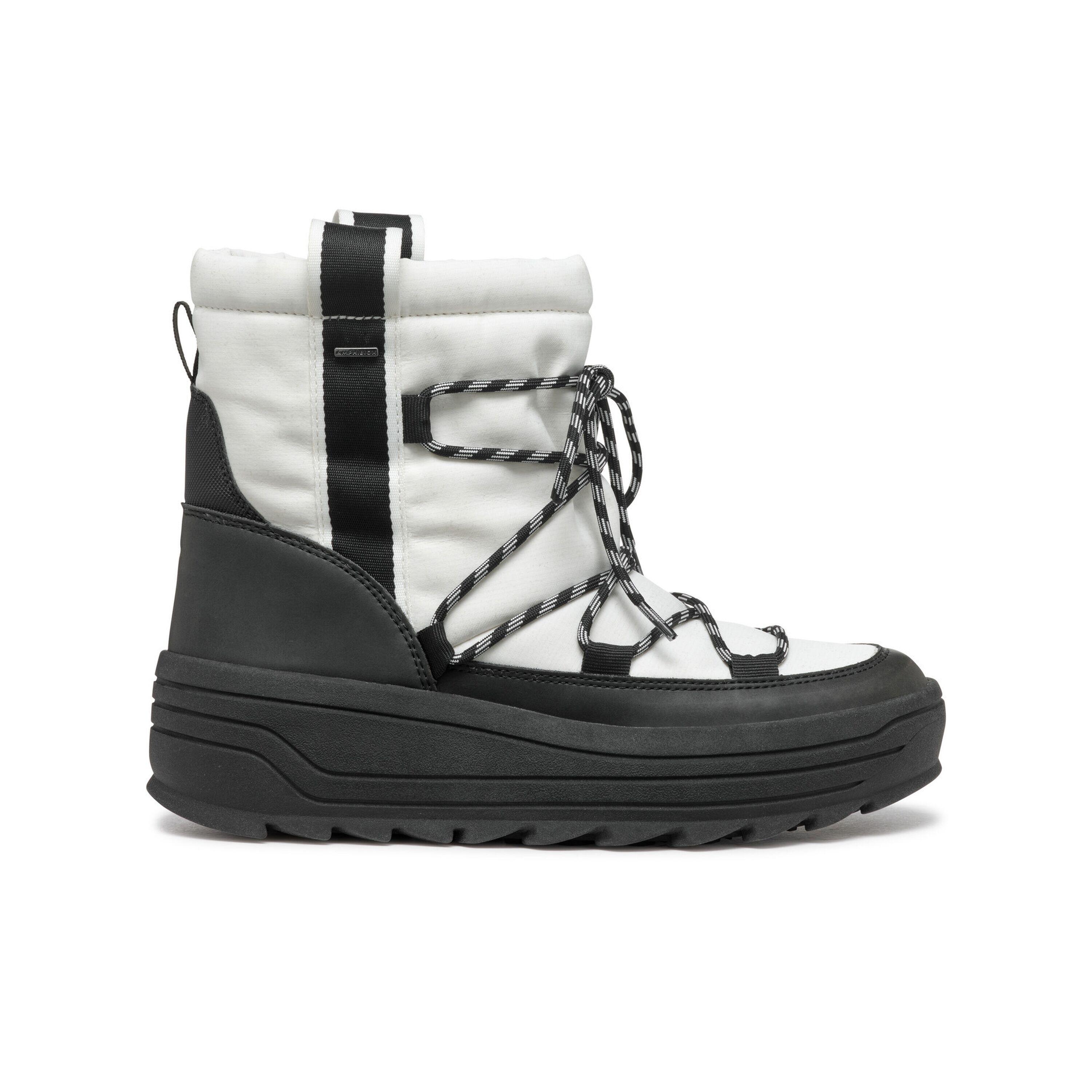 Geox - Bottes D'Hiver Femme Geox Milleiny - Bottes De Neige - Blanc|noir - 39 - Decathlon