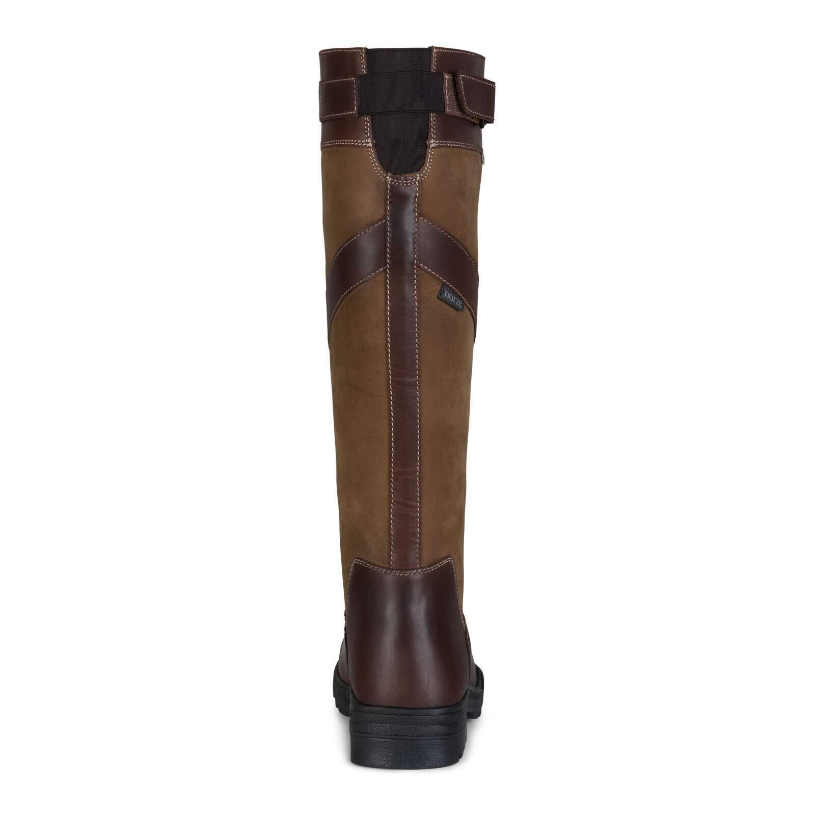 Bottes D'équitation Classiques Horze Rover Pour Femme - Noires, Taille 6.5 US - Cuir NEUF