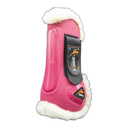 Equick - Protège-tendons Pour Cheval Antérieurs Equick Elight Unicorn Fluffy - Guêtres Cheval - Rose - 40 M - Decathlon