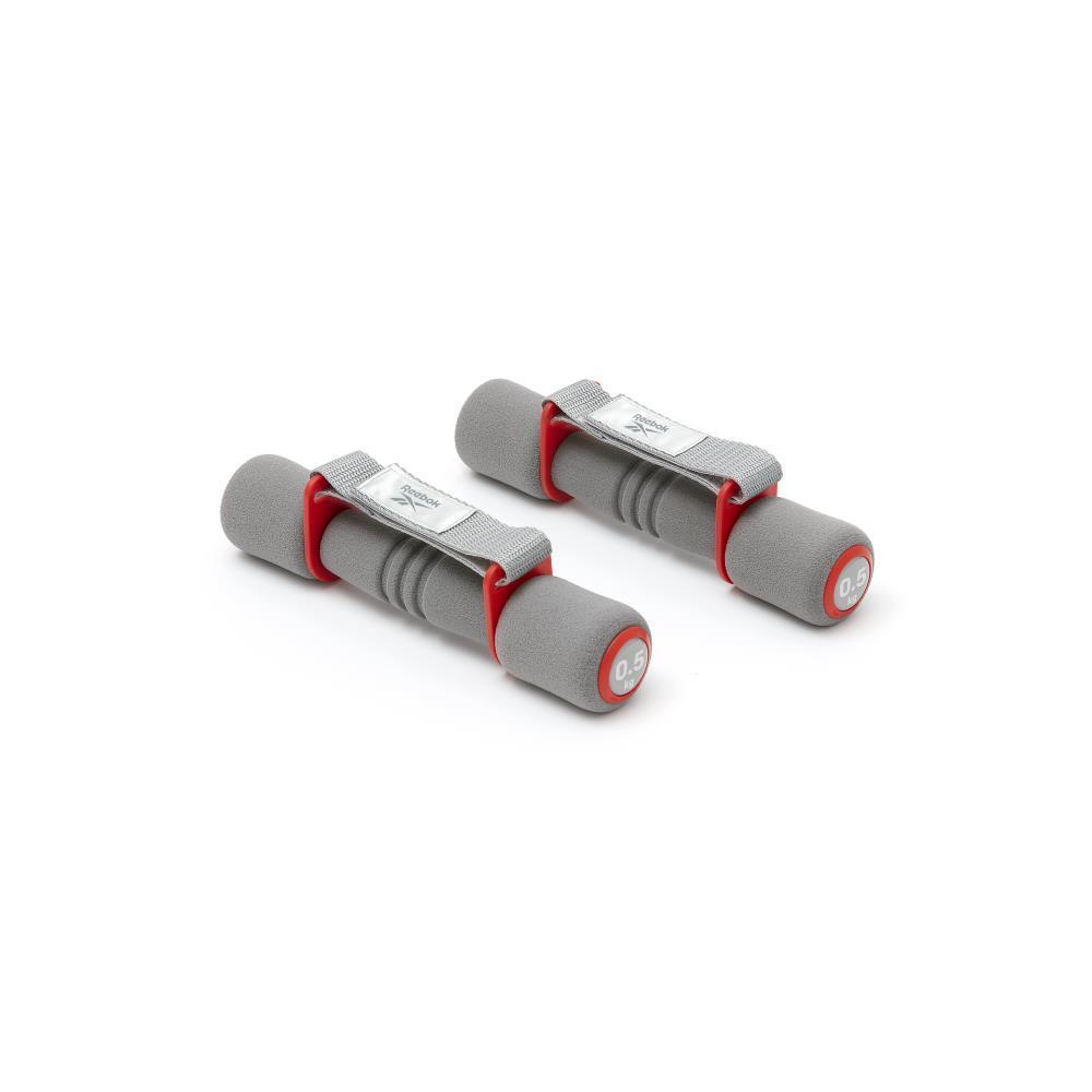 Reebok Softgrip Dumbbell Weights - 0.5kg - Red 1/5