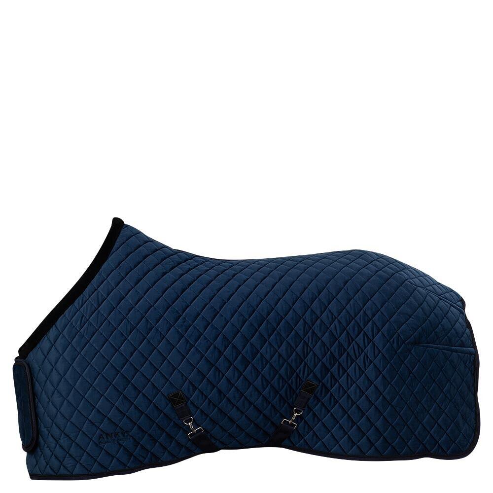 Anky - Couverture D'Écurie Pour Cheval En Velours Anky - Couverture Cheval - Bleu - Decathlon