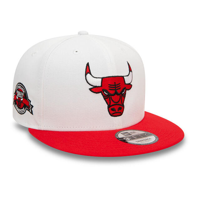 Casquette snapback New Era White Crown Patch 9Fifty Chicago Bulls 2/6