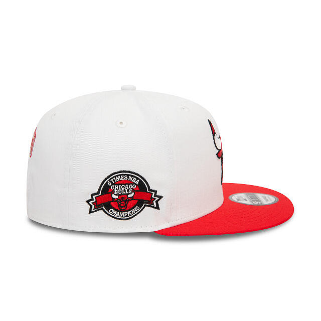 Casquette snapback New Era White Crown Patch 9Fifty Chicago Bulls 4/6