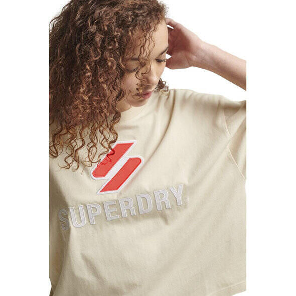 Superdry Code Sl Stacked Apq Boxy Touring T-Shirt pour femmes 2/4